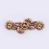 Hardware de Artesão Dinastia Han Cheongsam Fivela de Metal para Sogra Estilo Chinês Retro Fivela Par de Fivelas para Roupas de Traje Antigo Fivela Decorativa