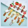 Insignia de fruta de bendición al por mayor Manzana Grande año del tigre grande bendición fruta auspiciosa creativa broche fábrica venta directa