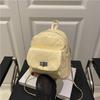 Mochila Acolchada Estilo Chanel, Bolso de Doble Hombro Sencillo y Casual de Moda para Mujer, Nuevo Modelo Verano 2026, Bolsa Diaria para Ir al Trabajo y la Escuela