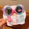 Set de Gafas de Sol y Pasadores para Niños, Lindos Pasadores de Dibujos Animados para Bebés, Accesorios para el Cabello Acrílicos Versátiles y Prácticos para Niñas Pequeñas