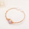 Suministro Directo de Fábrica de Pulseras de Hilo de Perlas de Colores de Agua Dulce Pulseras Abiertas Simples Joyería para Manos de Niñas Joyería al por Mayor