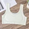 Padrão de letras em blocos de cor, alta elasticidade, calcinhas plus size para meninas, respirável, confortável, simples, sem costura, regata de uma peça para meninas