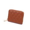 Billetera Bordada con Cierre Único, Portatarjetas Pequeño, Ranura para Identificación de Mujer, Bolsita de Almacenamiento Acolchada, Cartera Pequeña, Portatarjetas y Monedas de Moda, Diseño Delgado