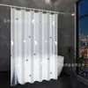 Cortina de Chuveiro à Prova d'Água para Banheiro Separação Seco e Úmido Cortina de Chuveiro Tenda de Banho Peva Atacado Quadrada Grande Cor Sólida Simples Cortina à Prova d'Água
