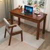 Mesa de madeira maciça nórdica madeira de borracha apartamento pequeno notebook estudo simples mesa de computador mesa de escrita geração cabelo