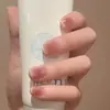 Novas Unhas Usáveis Estilo Ins de Verão, Adesivos de Unhas Pura Desejo, Efeito Clareador, Peças de Unha Removíveis, Estilos Longos e Curtos, Peças de Unha Prontas
