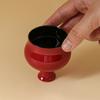 Taza de Té Alta Roja de la Ciudad Prohibida Taza Maestra de Cerámica Estilo Retro Personal para el Hogar Taza de Té de Gama Alta Taza de Té