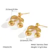 Joyería de dopamina temperamento alto nivel transfronterizo ins exquisito moda oro 18K aretes de cereza traje de joyería