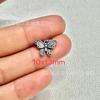 Accesorios retro de plata antigua de Shanxi, pequeño colgante de calabaza de la suerte marca GUI perro de jade notoginseng plata DIY texto juego joyería