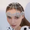 Sombreros de venta cruzada más vendidos, populares en Europa y América, accesorios de sombrero de malla multicapa con pedrería brillante para bodas de novia