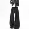 En stock: Pantalones de nuevo estilo otoño 2026 estilo old money con botones, pliegues tridimensionales, pantalones largos de pierna recta, pantalones casuales para hombre