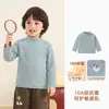 Camada base infantil Kaka Panda de gola alta parcial, roupa de inverno para meninas, camiseta de manga longa de inverno para meninos, blusa de outono e inverno para bebês