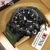 Sanda Popular Moda Estilo Coreano Relógio Masculino Alto Valor de Beleza Esportivo à Prova d'Água Eletrônico Luminoso Multifuncional Relógio Masculino