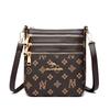 Bolsa para Mãe de Meia-Idade e Idosa Feminina 2025 Nova Moda Bolsa de Ombro Transversal de Três Camadas Elegante Pequena Bolsa para Senhoras Bolsa para Sogra