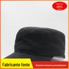Boné de Baseball Masculino Estilo Coreano Personalizado para Primavera e Outono Algodão Outdoor Aba Reta Chapéu Militar Cor Sólida Chapéu Bordado Pode Ser Personalizado de Acordo com Desenhos
