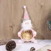 Decorações de Natal Papai Noel Boneco de Neve Cesta de Doces Cesta de Doces Enfeites de Mesa Caixa de Doces de Natal