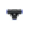 Conector neumático en T tipo T PE-6 Conector rápido PE-8 Conector para compresor de aire Conector rápido en T