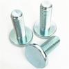 Tornillos Pernos de Cabeza Redonda Plana Grande Acero al Carbono Grado 8.8 Zincado Azul-Blanco 5/16-24*21 Sujetadores de Alta Resistencia