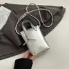 Bolsa para Teléfono Móvil de Diseño de Nicho Verano 2026 Nuevo Estilo Coreano Color Sólido Bolso Cruzado Bolso de Hombro Cruzado Texturizado para Mujer