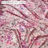 Tela Satinada Elástica de Seda de Morera Estampado Floral Tela Cero Tela para Vestido Cheongsam