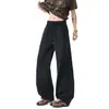 Pantalones Casuales Rectos Sueltos de Otoño Adelgazantes Funcionales para Exteriores Bolsillos Grandes Pantalones tipo Guadaña de Moda para Hombres y Mujeres Pantalones de Pierna Ancha