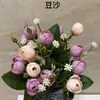 Flor artificial diy flor artificial 15 botão verde mini rosa botão estrela botão pequeno decoração de casamento arte floral