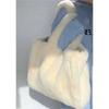 Bolso de felpa de otoño e invierno, lindo bolso de mano portátil de felpa, bolso de gran capacidad para mujer, nuevo bolso de hombro para viajeros 2023