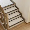 Tapete moderno minimalista para degraus, tapete longo absorvente antiderrapante de 3,5 mm, tapete antiderrapante para degraus, tapete para degraus interno