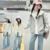 Ropa exterior de primavera y otoño para niñas 2026 nuevo top con capucha holgado estilo coreano para niños mayores, chaqueta de otoño de manga larga para niñas