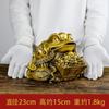 Adorno de Sapo Dorado de Cobre, Sapo de Tres Patas, Sapo Dorado, Regalo de Apertura de Tienda, Decoración para Sala de Estar y Oficina