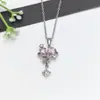 Accesorios para Mujer Cobre Microincrustado Circonita Simple Acero Inoxidable Collar Lujo Ligero Moderno Nicho Joyería para Clavícula Geométrica Moda Ol