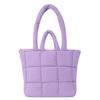 Bolsa Cruzada Amazon Transfronteriza Bolso de Mano para Mujer Bolso Tote Bolsa de Ropa de Algodón Portátil Bolso a Cuadros para el Brazo Hecho a Medida