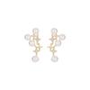 Aretes de nicho Estrella Diamante Perla estilo frío ins aretes de aguja de plata 2022 nuevos aretes de temperamento de moda para mujeres