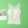 Sujetador de seda morera 100 % de 32 puntos con espalda hermosa, ropa interior de una pieza sin uso, chaleco de encaje, top fino de verano para mujer