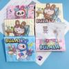 Papel de impresión de dibujos animados bolsa pequeña portátil color servilleta papel de impresión para niña papel doméstico papel tisú al por mayor