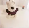 [Solo Ropa] Ropa para Cachorros West Highland Accesorios Lindos Suéter Sombrero Set de Abrigo