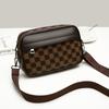 Mochila Masculina de Nicho Transfronteiriço, Bolsa Transversal de Ombro Único, Textura Moderna, Bolsa Masculina Estampada de Moda Casual, Bolsa Quadrada Pequena