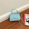 Bolsa Quadrada Pequena Casual Simples da Moda 2026 Outono Nova Elegante Tendência Bolsa de Ombro Único Transversal Mini Poá Bolsa Feminina