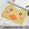 Alfombra de piso de franela de dibujos animados con forma personalizada, felpudo, esponja gruesa, absorbente para baño, alfombra antideslizante, alfombra irregular