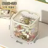 Caja de Almacenamiento de Accesorios para el Cabello de Escritorio Multifuncional de Gran Capacidad Papelera de Escritorio con Tapa Caja de Almacenamiento para Gomas de Pelo Diademas Muestras de Cabello