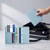 Porta-passaporte Temu criativo de cor sólida em couro PU transfronteiriço, capa de passaporte de viagem, bolsa de passaporte de couro com múltiplos compartimentos para cartão