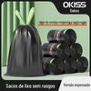 Saco de Lixo Preto com Cordão Sem Rasgos Doméstico Espessado Bolsa de Mão Cozinha Especial Grande Extra Espesso Extra Espesso Saco Plástico