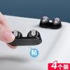 4 peças adesivo polia de armazenamento rack rodízio cama fundo móvel pequena polia caixa de armazenamento direcional pequeno rolo