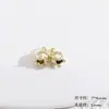 Pingente Simples de Lírio-do-vale em Liga Metálica Pulseira DIY Feita à Mão com Contas Corrente de Celular Pingente de Chave Acessórios Materiais para Joias
