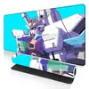 Mouse Pad Grande de Jogo Gundam Desenho Animado para Meninos Borda Travada Tapete de Mesa Antiderrapante Borracha Mouse Pad Resistente à Sujeira Borracha Natural