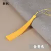 Atacado 13cm Seda de Gelo Fechado Borla Estilo Chinês Pingente de Leque Marcador de Página Acessórios de Pendurar em Roupas Espinho Decorativo Joias Borla Decorativa
