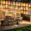 24 Lanternas Solares, Lanternas de Melão de Inverno à Prova d'Água para Exterior, Luzes de Corda Estilo Chinês Antigo, Decorações de Mercado Tradicional, Lanternas Pendentes, Lanternas de Parede