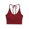 Ins Top Curto Sexy Puro Desejo para Mulheres 2025 Elástico Efeito Emagrecedor Costas Bonitas Sem Mangas Gola Halter