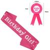 Festa de Aniversário Meninos Meninas Insígnias Fita de Ombro Faixa de Cortesia Aniversariante Menino Insígnia Broche