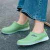 Botas de Lluvia de Moda Transfronterizas para Mujer, Suelas Suaves, Cómodos y Versátiles Zapatos de Agua para Exteriores, Zapatos de Goma de Cocina Transpirables Antideslizantes de Verano